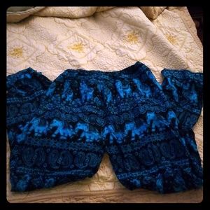 Bohemian relaxed fit pants